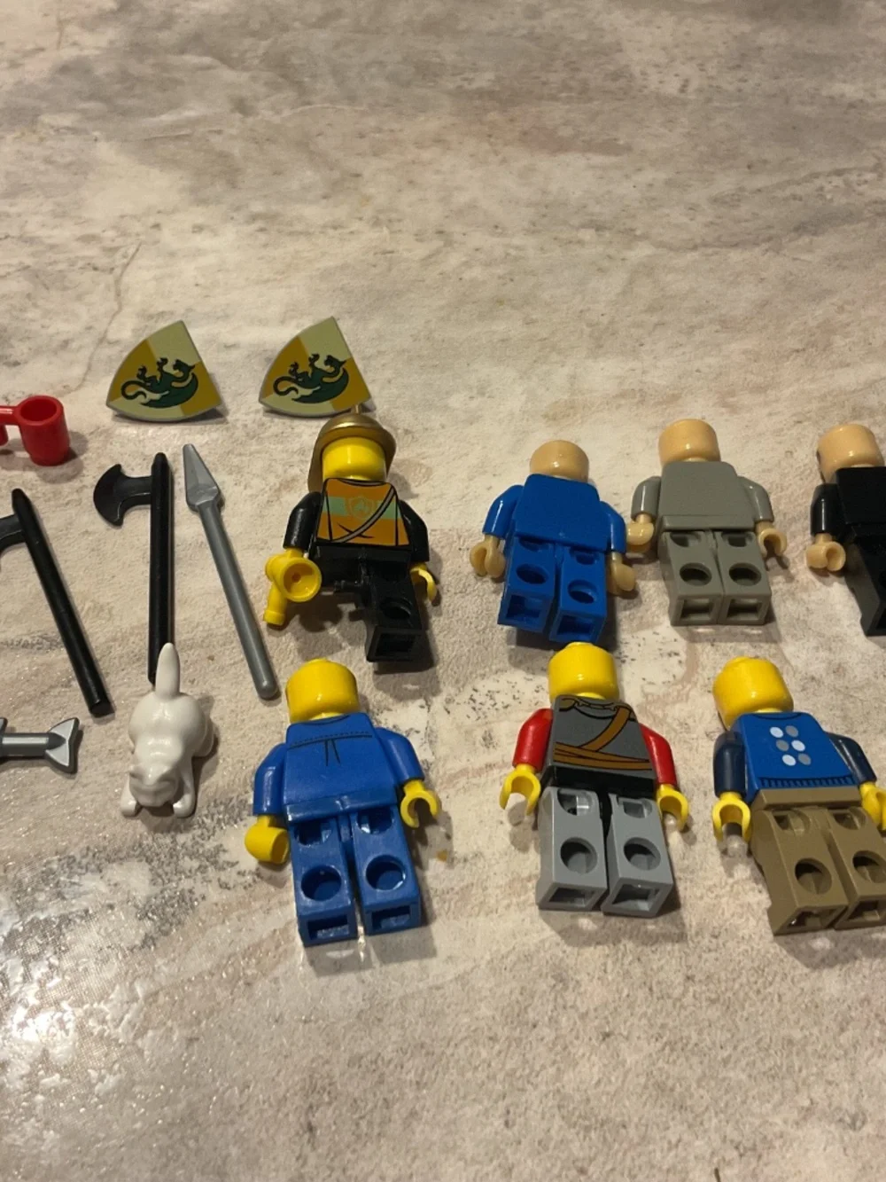 Lego Minifigure pieces 19 items used incomplete